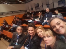 25. Jubilarni svetski ISHRS kongres, Prag. Dr Timothy Carman San Diego ,dr Robin Unger New York, dr Balković Marija Beograd, dr Julia Nikonova San Diego i Charlot Meia New York.